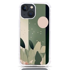 Spring Floral Plants Foliage Minimal Minimalist Iphone 13 Mini Tpu Uv Print Case by Pakjumat