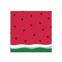 Minimalist Summer Watermelon Wallpaper Satin Bandana Scarf 22  X 22  by Pakjumat