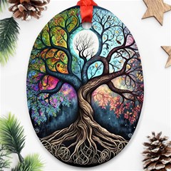 Tree Colourful Ornament (oval)