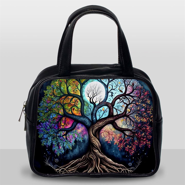 Tree Colourful Classic Handbag (One Side)