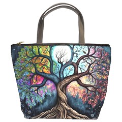 Tree Colourful Bucket Bag by Pakjumat