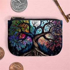 Tree Colourful Mini Coin Purse by Pakjumat