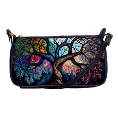 Tree Colourful Shoulder Clutch Bag by Pakjumat