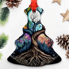 Tree Colourful Christmas Tree Ornament (two Sides)