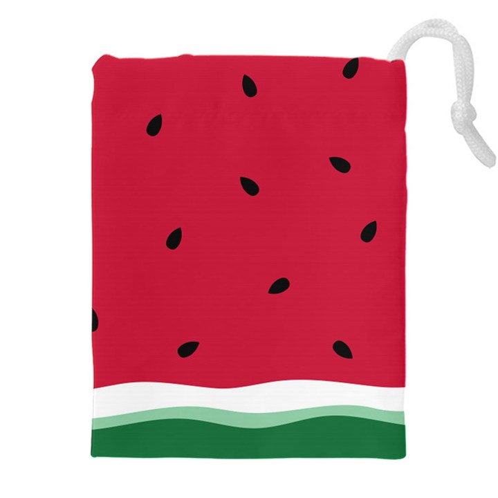 Minimalist Summer Watermelon Wallpaper Drawstring Pouch (4XL)