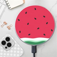 Minimalist Summer Watermelon Wallpaper Wireless Fast Charger(white) by Pakjumat