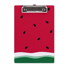 Minimalist Summer Watermelon Wallpaper A5 Acrylic Clipboard by Pakjumat