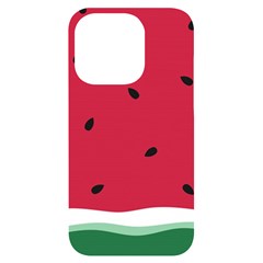 Minimalist Summer Watermelon Wallpaper Iphone 14 Pro Black Uv Print Case by Pakjumat