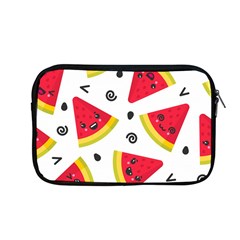 Cute Smiling Watermelon Seamless Pattern White Background Apple Macbook Pro 13  Zipper Case by Pakjumat