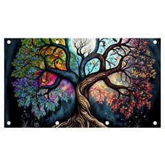 Tree Colourful Banner And Sign 7  X 4  by Pakjumat