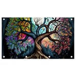 Tree Colourful Banner and Sign 7  x 4  Front