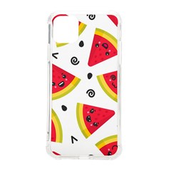 Cute Smiling Watermelon Seamless Pattern White Background Iphone 11 Pro Max 6 5 Inch Tpu Uv Print Case by Pakjumat