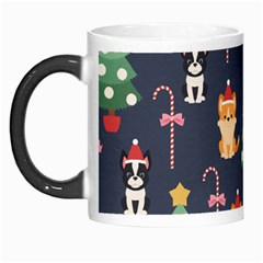 Boston Terrier Welsh Corgi Puppies Seamless Pattern Wallpaper Morph Mug by Pakjumat