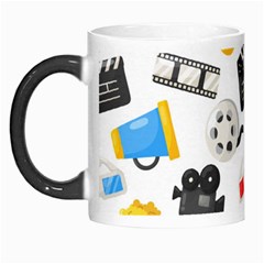 Cinema Icons Pattern Seamless Signs Symbols Collection Icon Morph Mug by Pakjumat