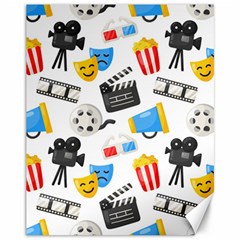 Cinema Icons Pattern Seamless Signs Symbols Collection Icon Canvas 11  X 14 