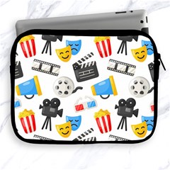 Cinema Icons Pattern Seamless Signs Symbols Collection Icon Apple Ipad 2/3/4 Zipper Cases by Pakjumat