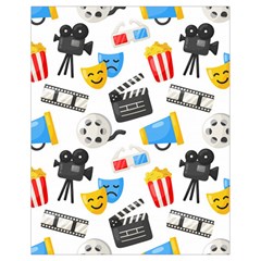 Cinema Icons Pattern Seamless Signs Symbols Collection Icon Drawstring Bag (small) by Pakjumat