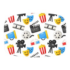 Cinema Icons Pattern Seamless Signs Symbols Collection Icon Mini Square Pill Box by Pakjumat