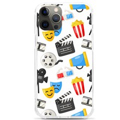 Cinema Icons Pattern Seamless Signs Symbols Collection Icon Iphone 12 Pro Max Tpu Uv Print Case by Pakjumat