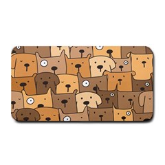 Cute Dog Seamless Pattern Background Medium Bar Mat by Pakjumat