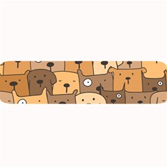 Cute Dog Seamless Pattern Background Large Bar Mat by Pakjumat