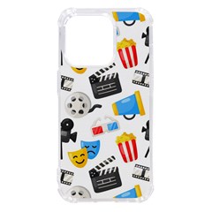 Cinema Icons Pattern Seamless Signs Symbols Collection Icon Iphone 14 Pro Tpu Uv Print Case by Pakjumat