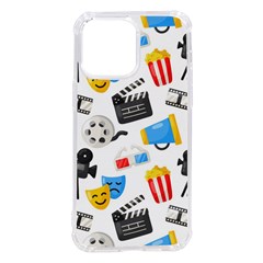 Cinema Icons Pattern Seamless Signs Symbols Collection Icon Iphone 14 Pro Max Tpu Uv Print Case by Pakjumat