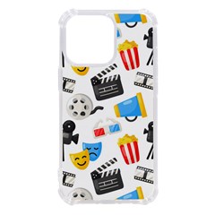 Cinema Icons Pattern Seamless Signs Symbols Collection Icon Iphone 13 Pro Tpu Uv Print Case by Pakjumat