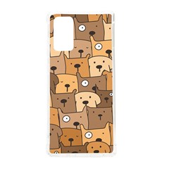 Cute Dog Seamless Pattern Background Samsung Galaxy Note 20 Tpu Uv Case by Pakjumat