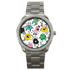 Funny Monster Pattern Sport Metal Watch by Pakjumat