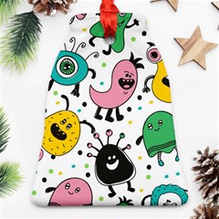 Funny Monster Pattern Bell Ornament (two Sides)