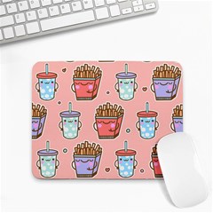 Cute Kawaii Food Seamless Pattern Small Mousepad by Pakjumat