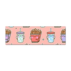 Cute Kawaii Food Seamless Pattern Sticker Bumper (10 Pack) by Pakjumat