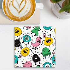 Funny Monster Pattern Uv Print Square Tile Coaster  by Pakjumat