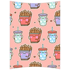 Cute Kawaii Food Seamless Pattern Back Support Cushion by Pakjumat