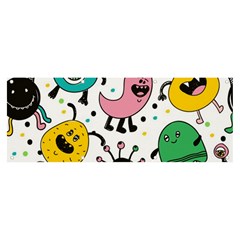 Funny Monster Pattern Banner And Sign 8  X 3  by Pakjumat