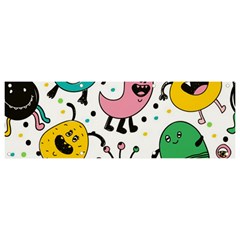 Funny Monster Pattern Banner And Sign 9  X 3  by Pakjumat