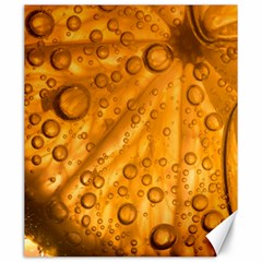 Lime Water Bubbles Macro Light Detail Background Canvas 20  X 24  by Pakjumat