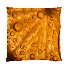 Lime Water Bubbles Macro Light Detail Background Standard Cushion Case (one Side) by Pakjumat