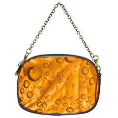 Lime Water Bubbles Macro Light Detail Background Chain Purse (two Sides) by Pakjumat