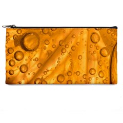 Lime Water Bubbles Macro Light Detail Background Pencil Case by Pakjumat