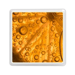 Lime Water Bubbles Macro Light Detail Background Memory Card Reader (square) by Pakjumat