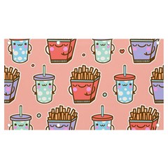 Cute Kawaii Food Seamless Pattern Banner And Sign 7  X 4  by Pakjumat