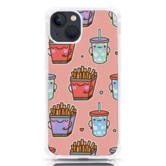 Cute Kawaii Food Seamless Pattern Iphone 13 Tpu Uv Print Case by Pakjumat