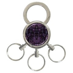 Geometric Art Digital Art Background 3-ring Key Chain by Pakjumat