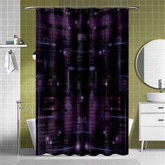 Geometric Art Digital Art Background Shower Curtain 48  X 72  (small)  by Pakjumat