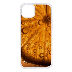 Lime Water Bubbles Macro Light Detail Background Iphone 14 Plus Tpu Uv Print Case by Pakjumat