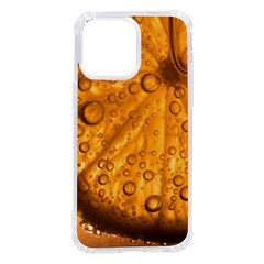 Lime Water Bubbles Macro Light Detail Background Iphone 14 Pro Max Tpu Uv Print Case by Pakjumat