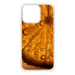 Lime Water Bubbles Macro Light Detail Background Iphone 13 Pro Tpu Uv Print Case by Pakjumat