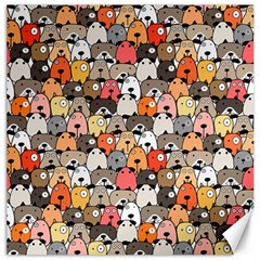 Cute Dog Seamless Pattern Background Canvas 20  X 20 